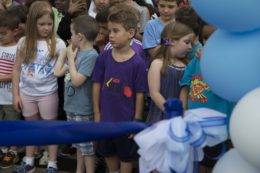 Students at Maury schoolyard opening