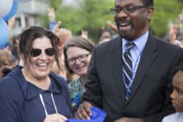 Superintendent Crawley and Sue Setliff