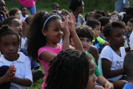 Patrick Henry Groundbreaking - Student Clapping
