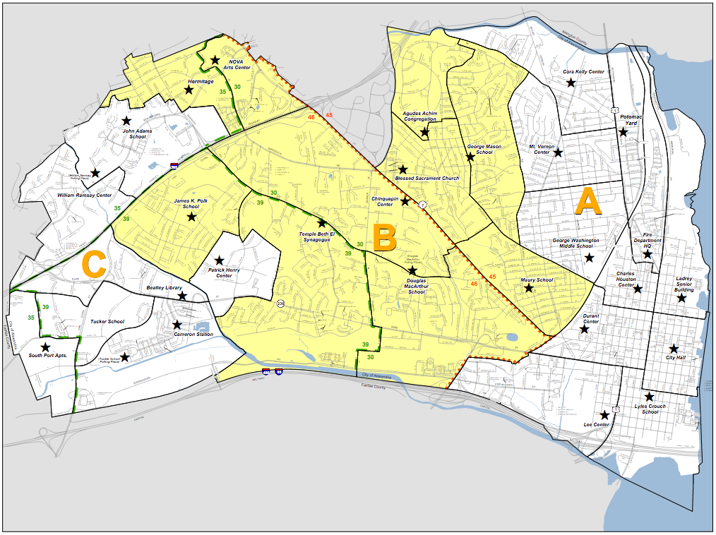 Alexandria Precint Map
