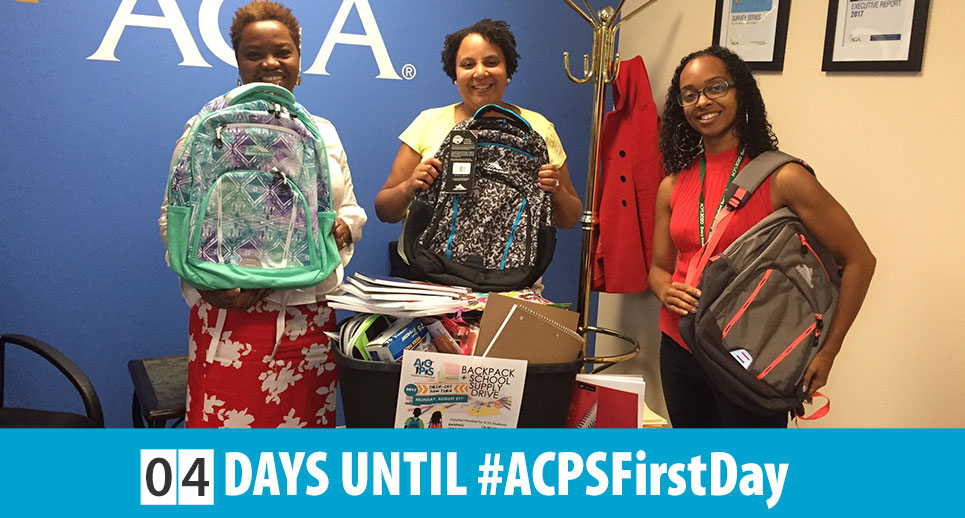 ACPS School Supply Drive volunteers.