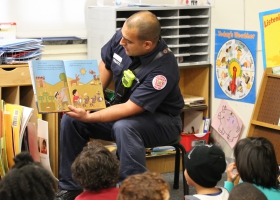 Firefighter Read Across Alexandria