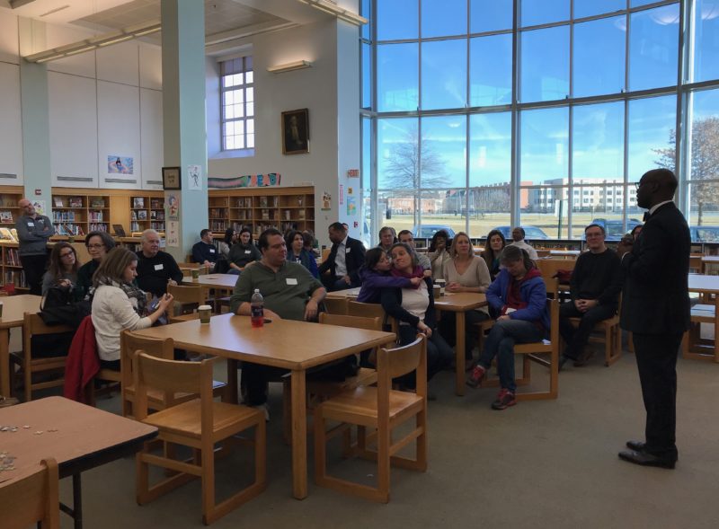 Dr. Hutchings at Community Chat at GW