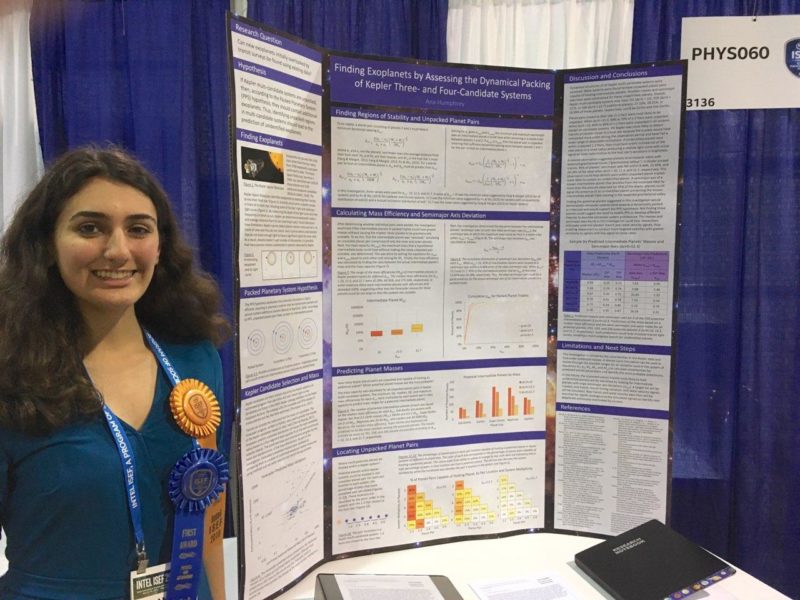 Ana Humprehy at 2018 Intel International Science and Engineering Fair