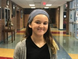 Julia “JJ” DeNunzio, seventh-grade student at Francis C. Hammond Middle School