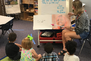 teacher leading guided instruction