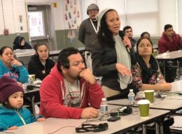 parents at FACE meeting