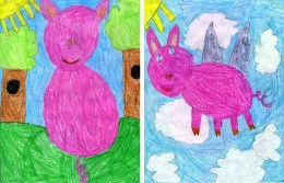 Scarlett Meazell, Maury, VisArts PRI, Meditating Pig, Alex 3rd Place, for ACPS