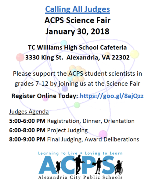 Science Fair Judge Flier