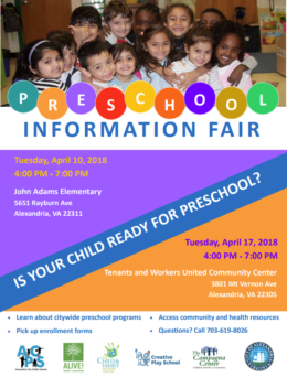 Preschool Fair Flier