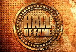 Hall of Fame written in gold