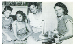 Photos of Blois Hundley and her children that appeared in a 1958 issue of Jet Magazine.