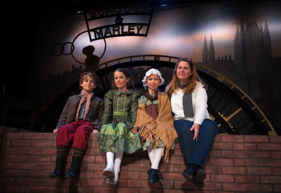 Josh, Miranda, Natalie and Rachel Alberts at Little Theatre of Old Town