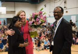 Laura Koss, Lucretia Jackson and Superintendent Crawley