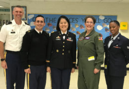 Military Speakers at Patrick Henry for Veteran's Day Assembly