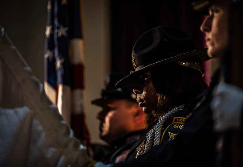 Color Guard at 24th Annyual Staff Celebration MLK day