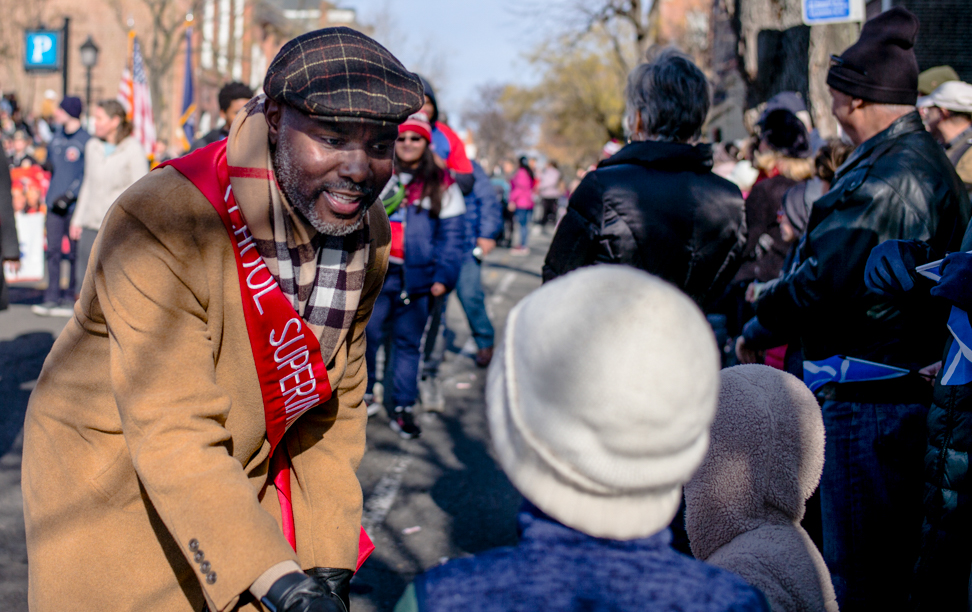 Superintendent Hutchings at the parade