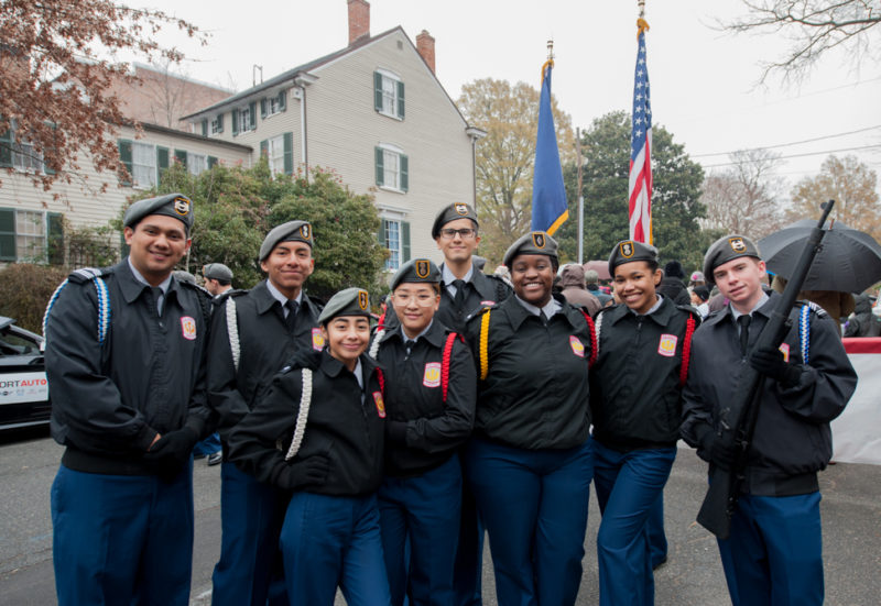 Hannah Yee with JROTC