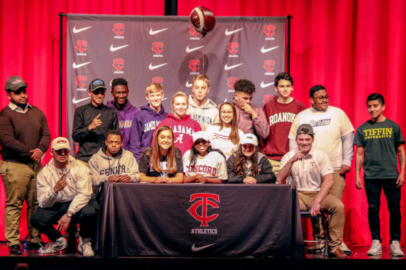 tc athletes at the athletic signing