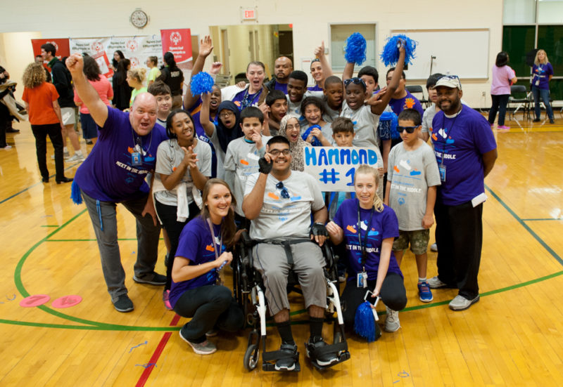 Hammond's Special Olympics team gathers for a photo