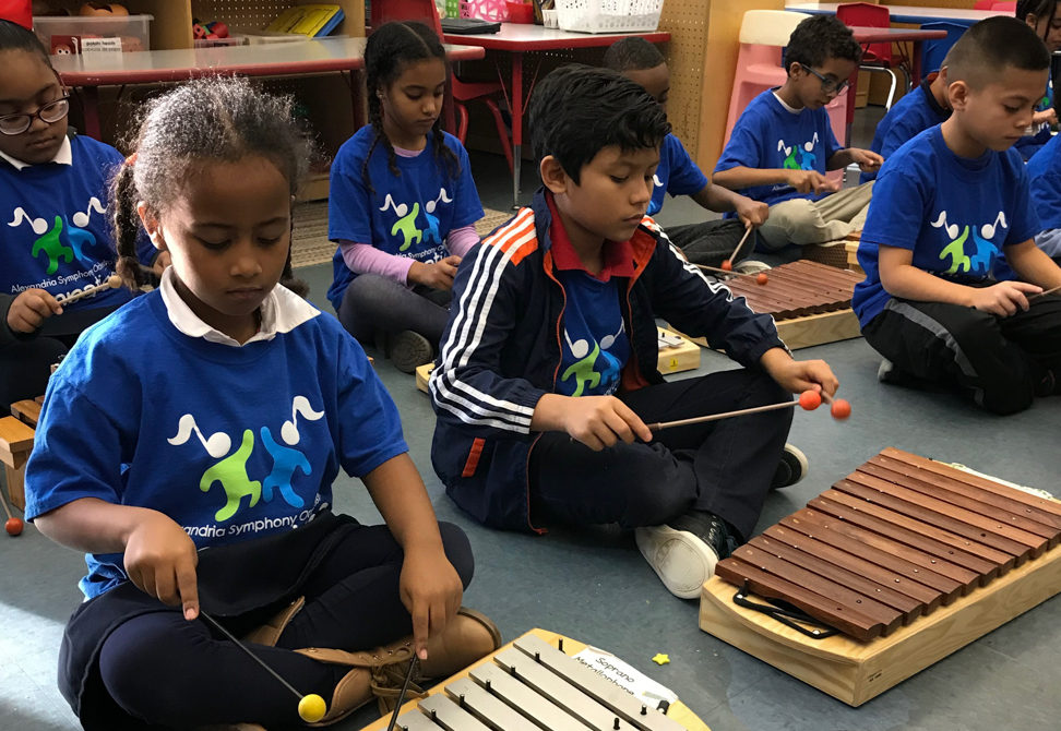  Betania Alemu, Grade 1, John Adams Elementary School and Sympatico’s XyloKids ensemble at the Child and Family Network Preschool holiday performance