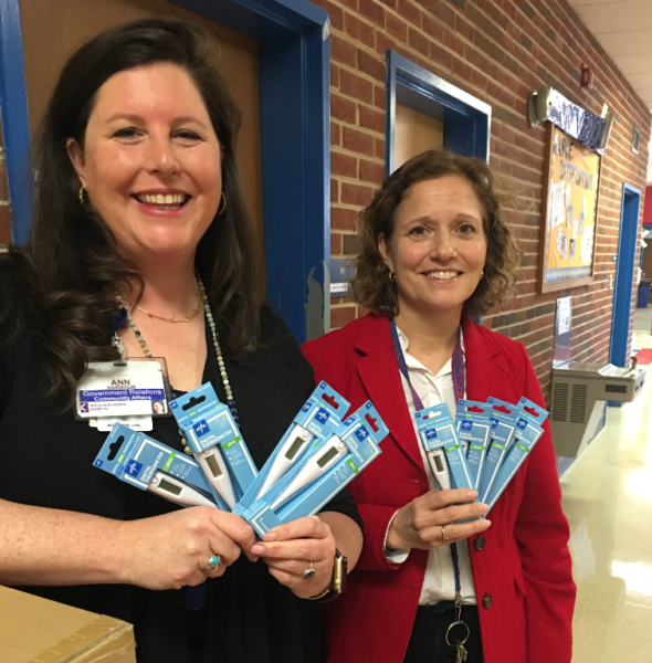 Ann Harbour of Inova and Mt. Vernon School Nurse Lisa Clausen