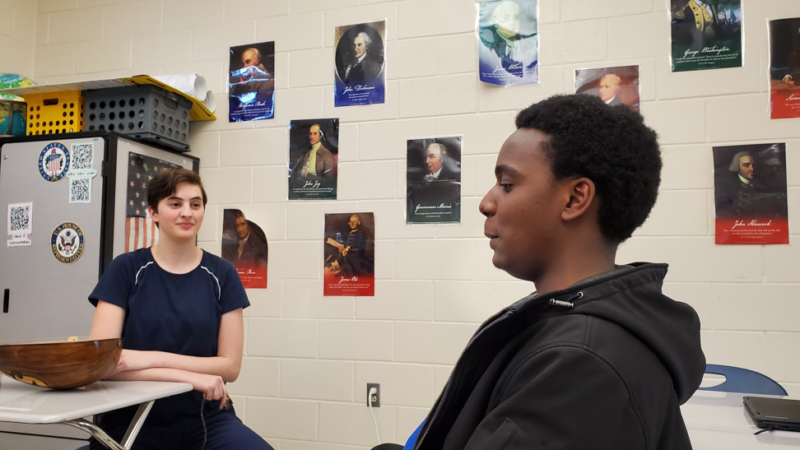 student practices throat singing