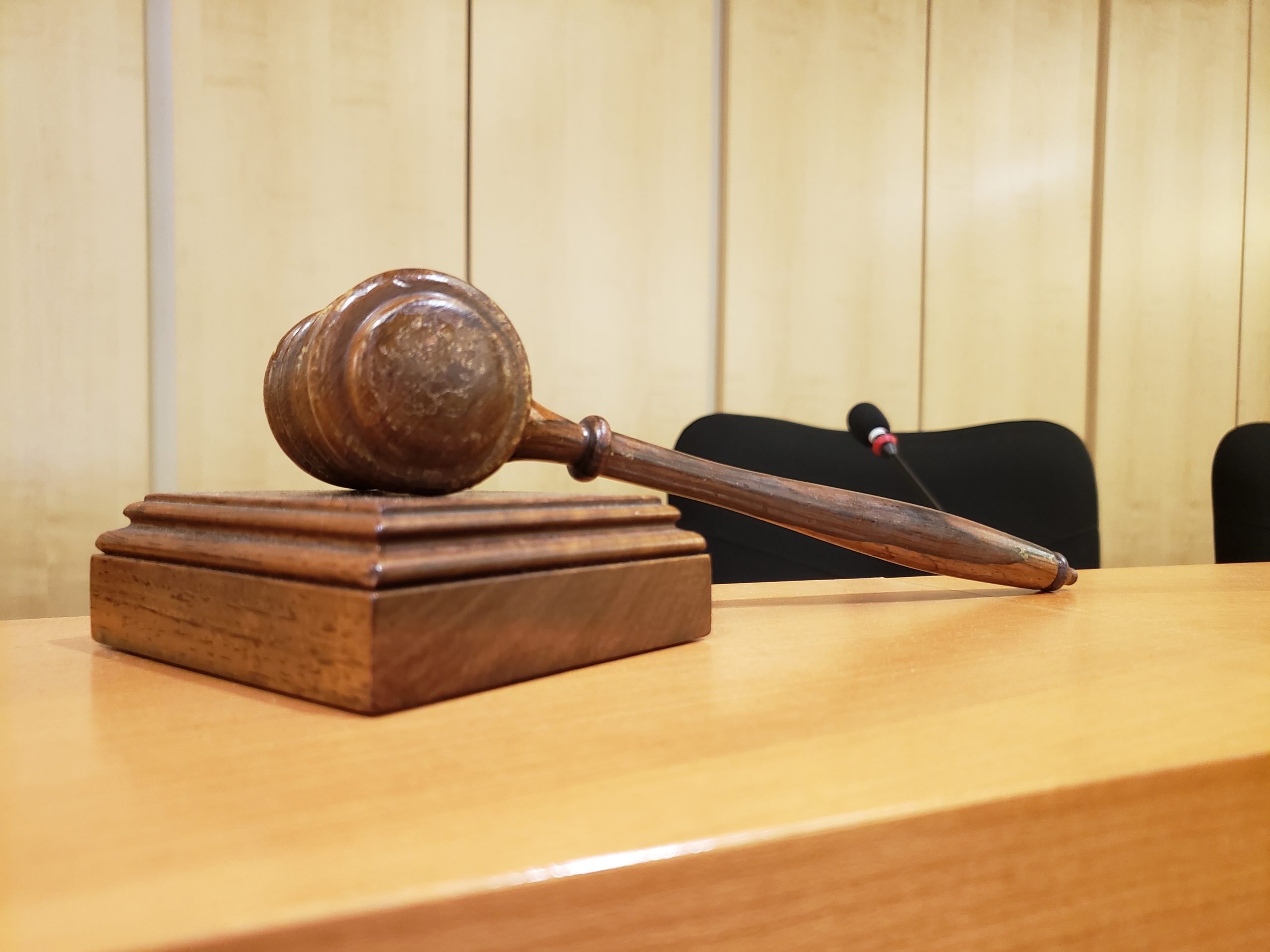 Gavel on the school board dais