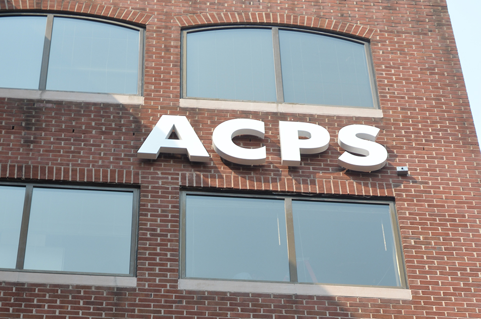 ACPS logo on Central Office building