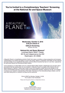 a_beautiful_planet_teacher_screening