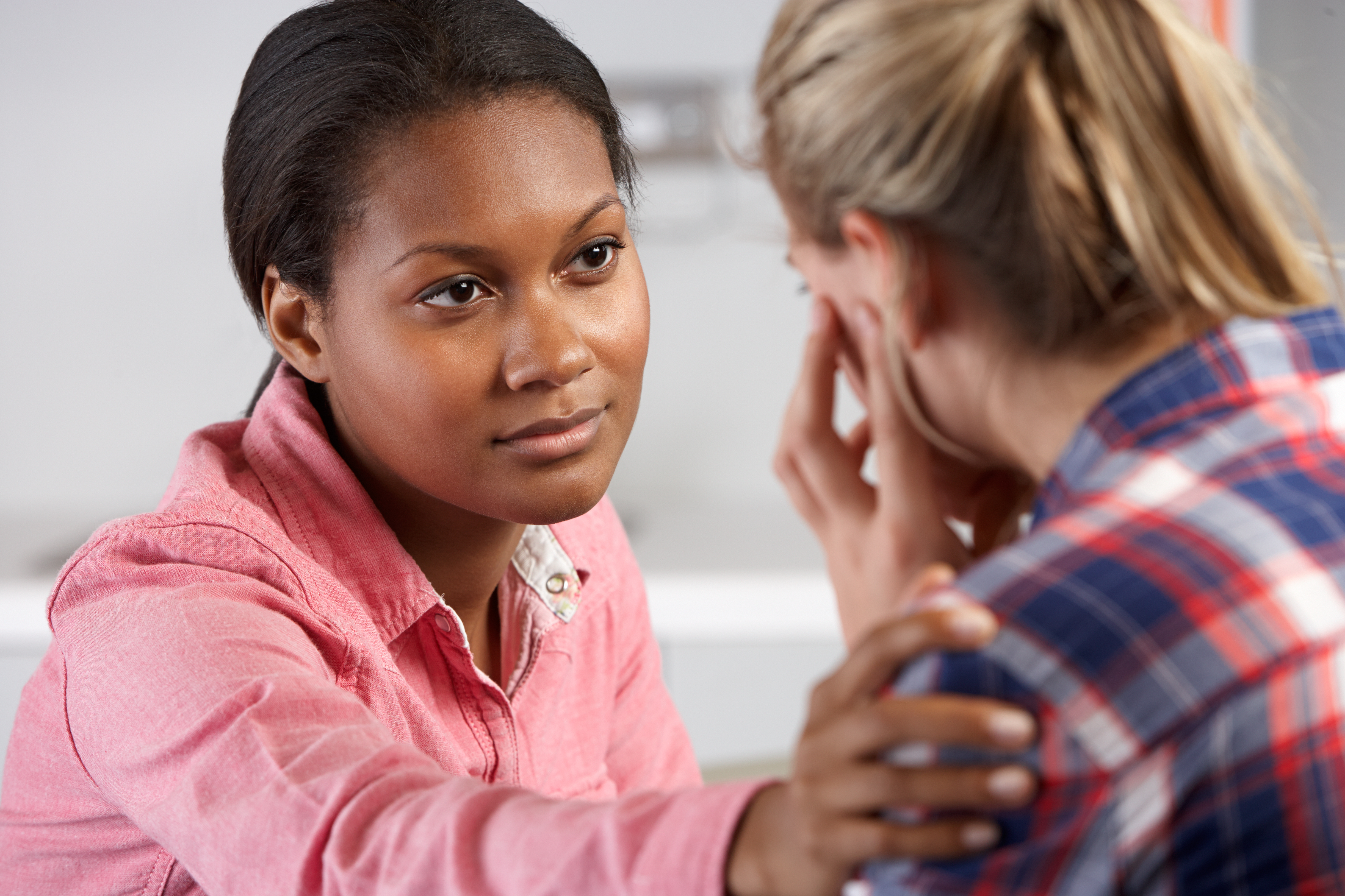 Supportive adult with young person