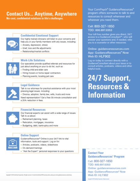 Employee Assistance Program Flyer