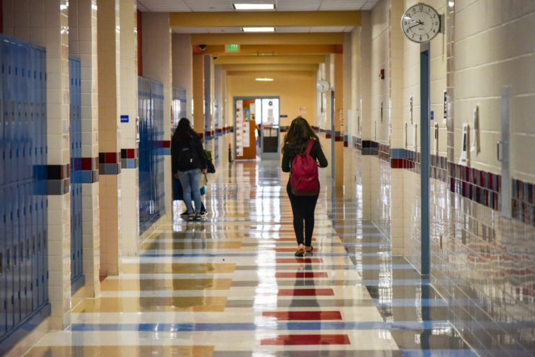 Mostly empty halls at TC