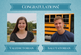 Congratulations! Valedictorian and Salutatorian