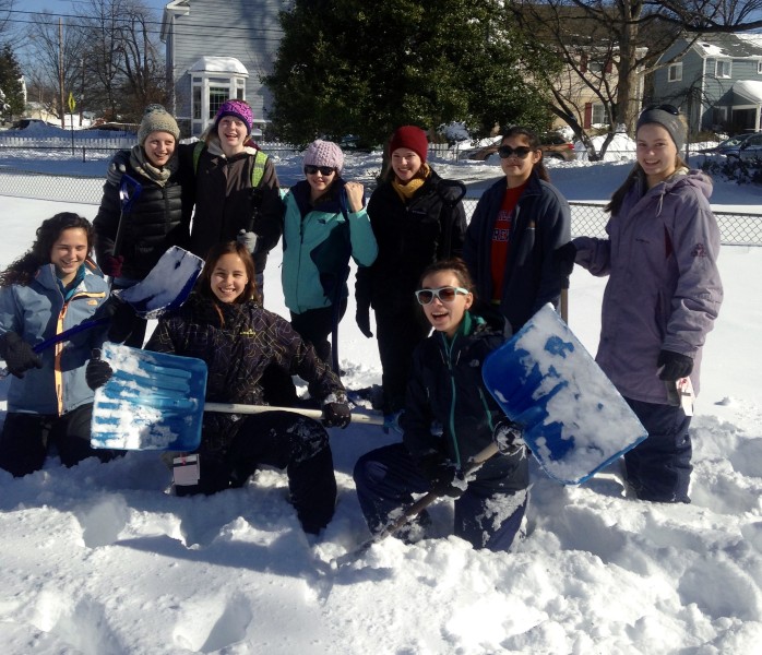 T.C. Williams Crew Snow Shoveling Fundraiser