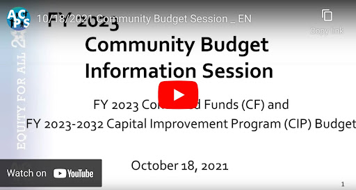 Virtual Community Budget Forum