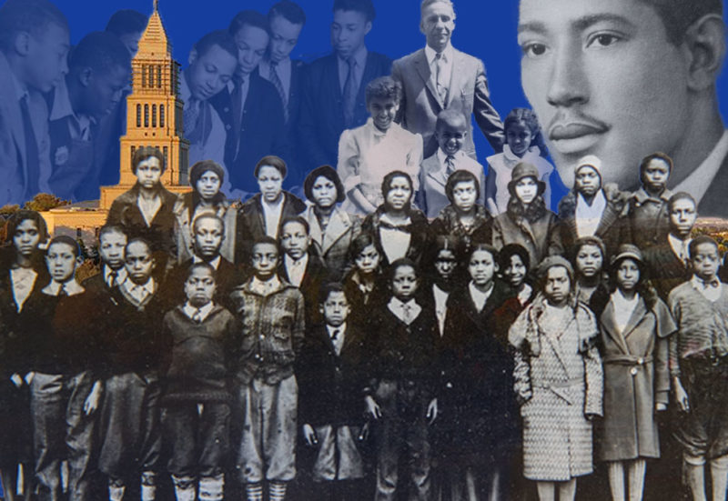 Collage of black students and leaders from Alexandria