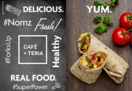 image of veggie wrap