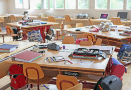 empty classroom