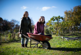 Green Challenge winners, Bridget and Ella