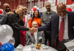 athletes come together at Hall of Fame