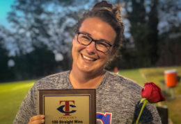 Elizabeth Blount field hockey coach brings home 100th straight win