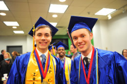 Valedictorian Jackson du Pont and Salutatorian Jonah Horrowitz