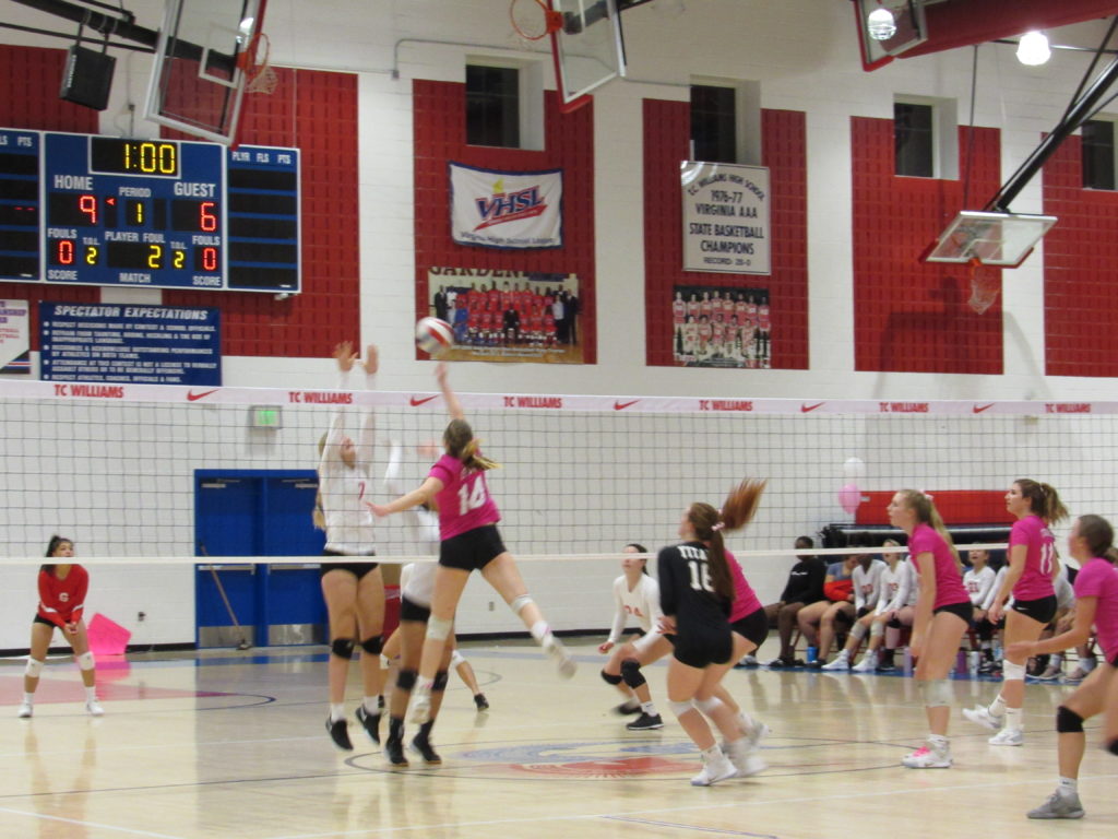 Volleyball Dig Pink Highlights Theogony
